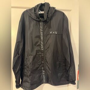 Off-White Black Windbreaker Jacket